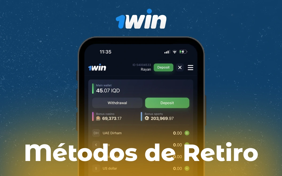 Retiros en 1winbet Perú: Información general — Una amplia gama de métodos de retiro de cuenta